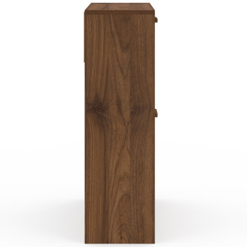 Meuble chaussures Faustine effet noyer 2 portes - 12 paires