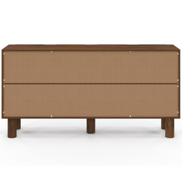 Buffet Miranda 4 portes effet noyer 160cm