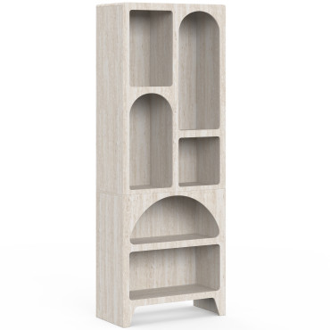 Etagère Alyana organique effet travertin 160cm