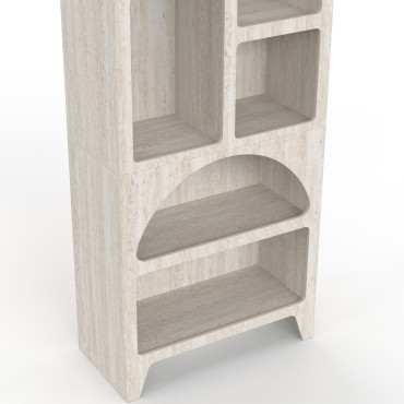 Etagère Alyana organique effet travertin 160cm