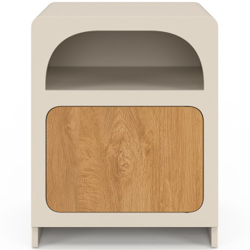 Tables de chevet Athènes 1 tiroir 1 niche - lot de 2