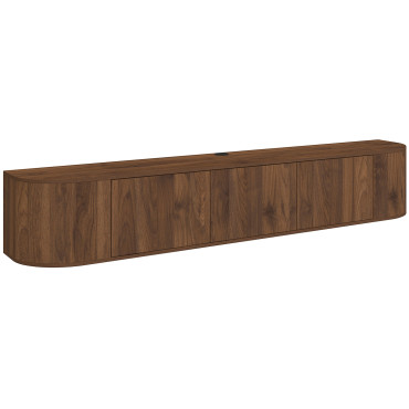 Meuble TV suspendu Elora effet noyer 180cm
