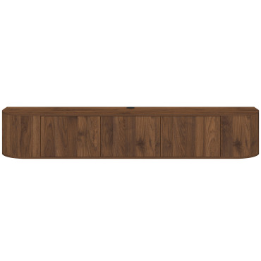 Meuble TV suspendu Elora effet noyer 180cm