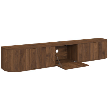 Meuble TV suspendu Elora effet noyer 180cm