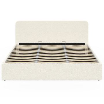 Lit coffre Louise 180x200cm tissu bouclette