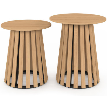 Tables d'appoint Camélia - lot de 2