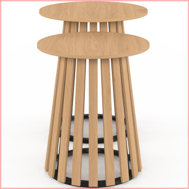 Tables d'appoint Camélia - lot de 2