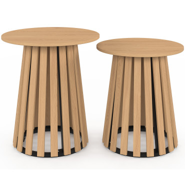 Tables d'appoint Camélia - lot de 2