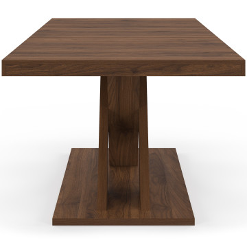 Table à manger extensible Alexia effet noyer 160-200cm