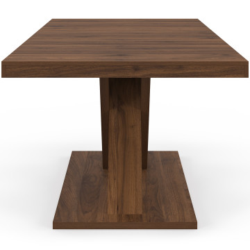 Table à manger extensible Alexia effet noyer 160-200cm