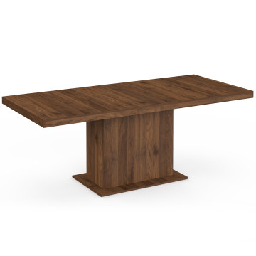 Table à manger extensible Tania effet noyer 160-200cm