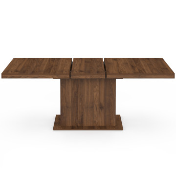 Table à manger extensible Tania effet noyer 160-200cm