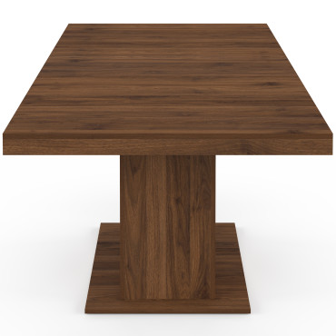 Table à manger extensible Tania effet noyer 160-200cm