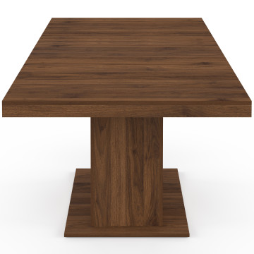 Table à manger extensible Tania effet noyer 160-200cm