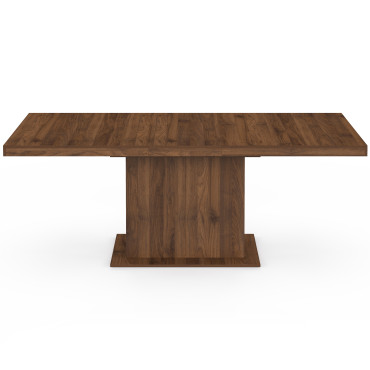 Table à manger extensible Tania effet noyer 160-200cm