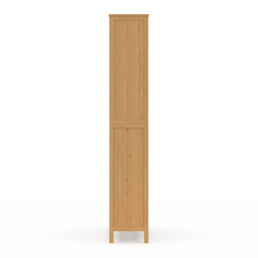 Armoire salle de bain Maya bambou 4 portes
