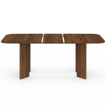 Table à manger extensible Cassia 160-200cm effet noyer