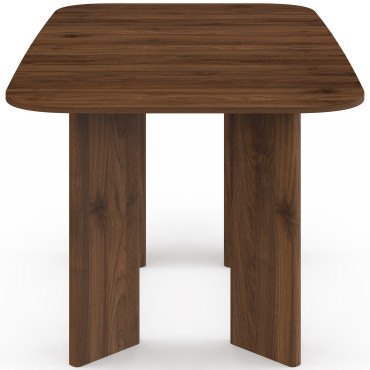 Table à manger extensible Cassia 160-200cm effet noyer
