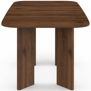 Table à manger extensible Cassia 160-200cm effet noyer