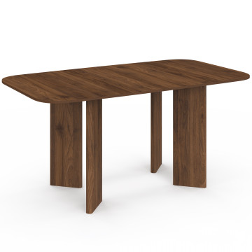 Table à manger extensible Cassia 160-200cm effet noyer