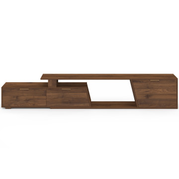 Meuble TV extensible Livona effet noyer 180-270cm
