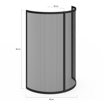 Grille de protection pare-feu pour poêle