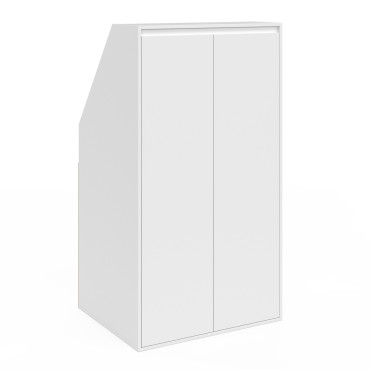 Armoire sous pente Tom 2 portes blanches