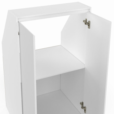 Armoire sous pente Tom 2 portes blanches
