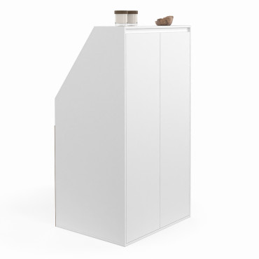 Armoire sous pente Tom 2 portes blanches