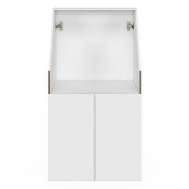 Armoire sous pente Tom 2 portes blanches