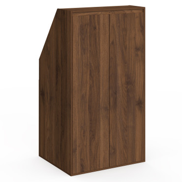 Armoire sous pente Tom 2 portes effet noyer