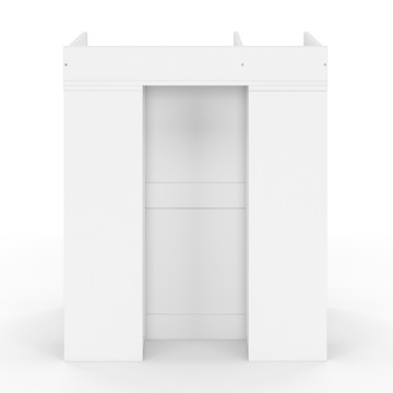 Commode à langer Aurore 3 tiroirs effet hêtre et blanc