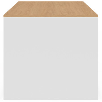 Table basse Uma relevable 2 tiroirs bois et blanc