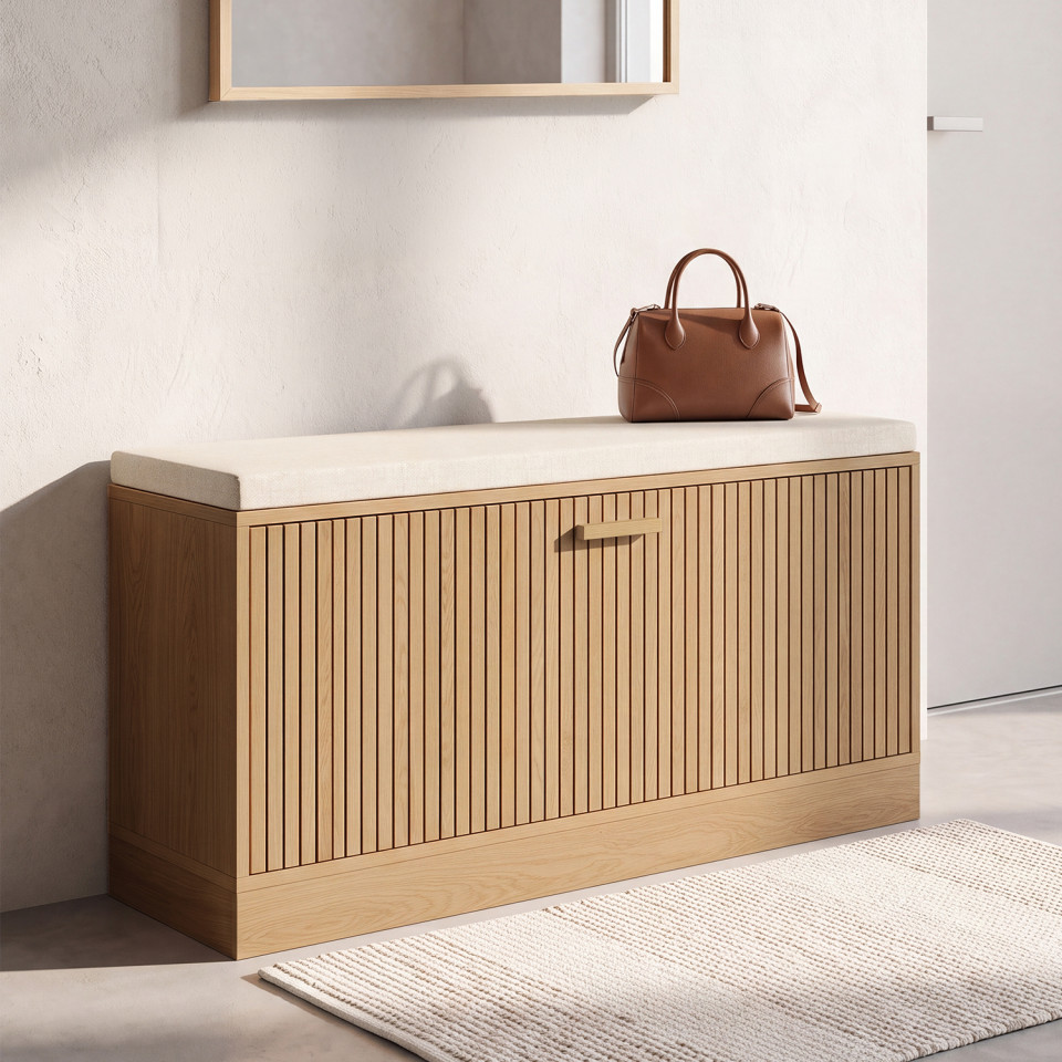 Banc d'entrée Faustine range chaussures