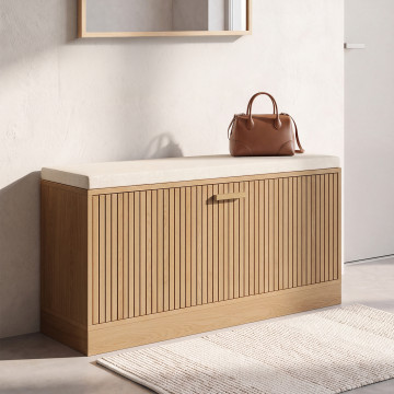 Banc d'entrée Faustine range chaussures