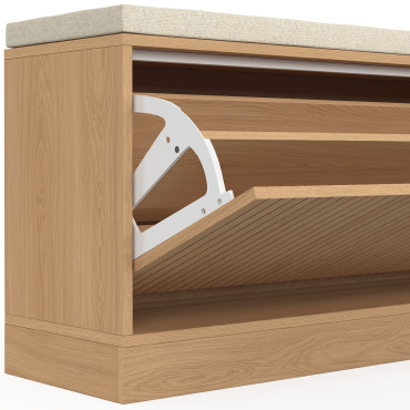 Banc d'entrée Faustine range chaussures