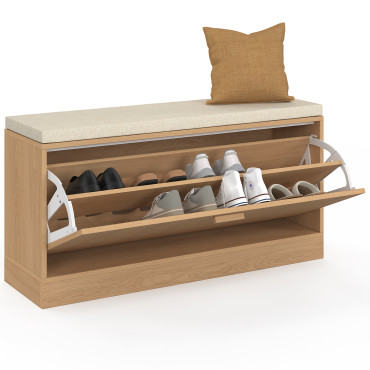 Banc d'entrée Faustine range chaussures