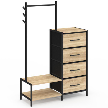 Commode penderie Iris 4 tiroirs