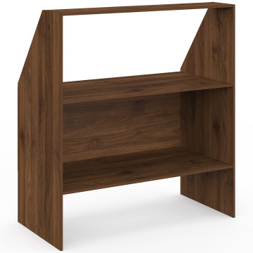 Etagère de rangement sous pente Jeanne effet noyer