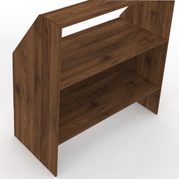 Etagère de rangement sous pente Jeanne effet noyer