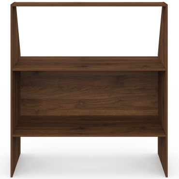 Etagère de rangement sous pente Jeanne effet noyer