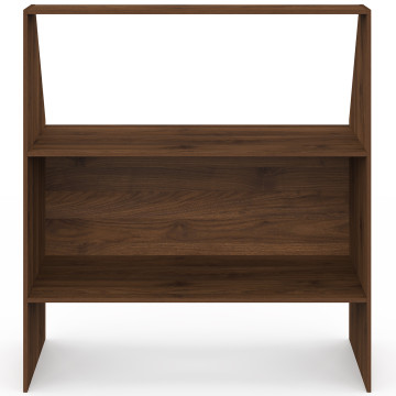 Etagère de rangement sous pente Jeanne effet noyer
