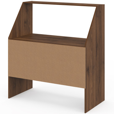 Etagère de rangement sous pente Jeanne effet noyer