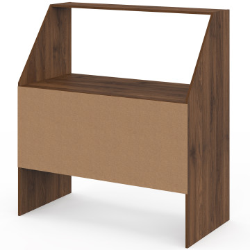 Etagère de rangement sous pente Jeanne effet noyer
