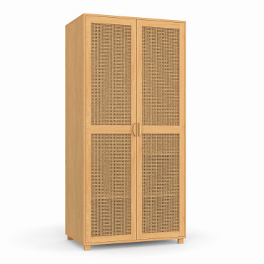 Armoire Eve 2 portes cannage