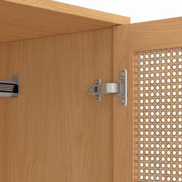 Armoire Eve 2 portes cannage