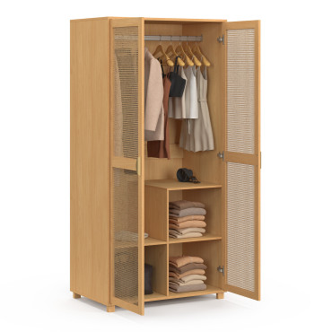 Armoire Eve 2 portes cannage