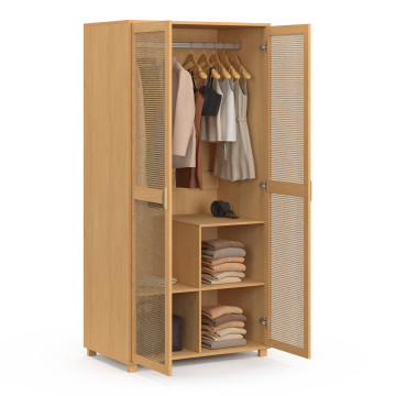 Armoire Eve 2 portes cannage