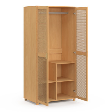 Armoire Eve 2 portes cannage