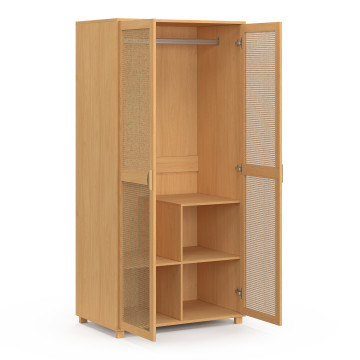 Armoire Eve 2 portes cannage